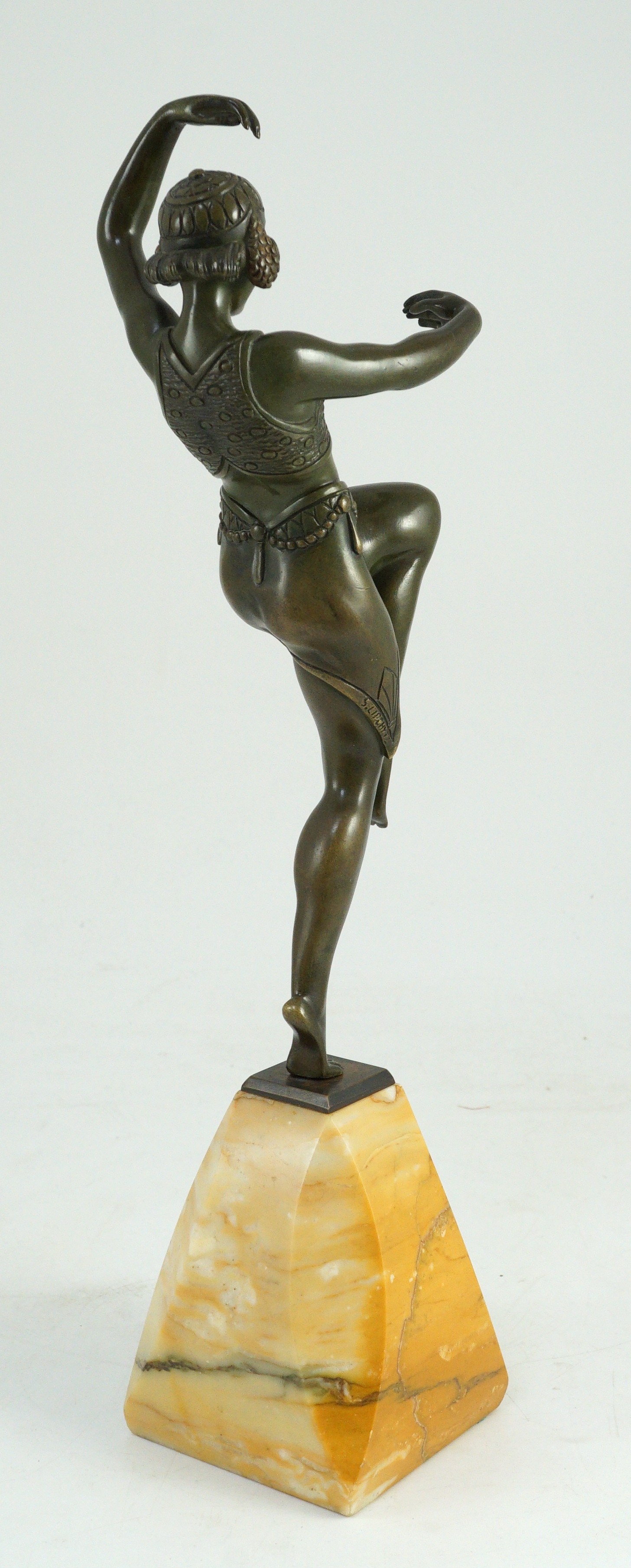 Samuel Lipchytz (1880-1943). A patinated bronze figure of a dancing woman, 40cm high